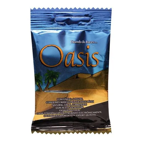 Preservativo Oasis Extrasensitivos Empaque Con 3 Condones