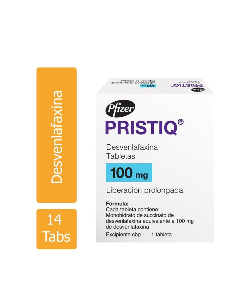 Pristiq 100 Mg Blist 14 Tabletas 