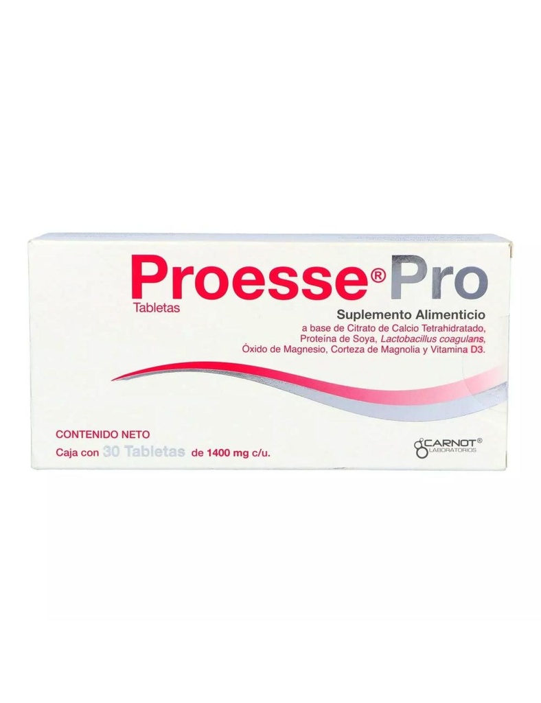 [7501124183493] Proesse Pro Suplemento Alimenticio 30 Tabletas 1400 Mg 