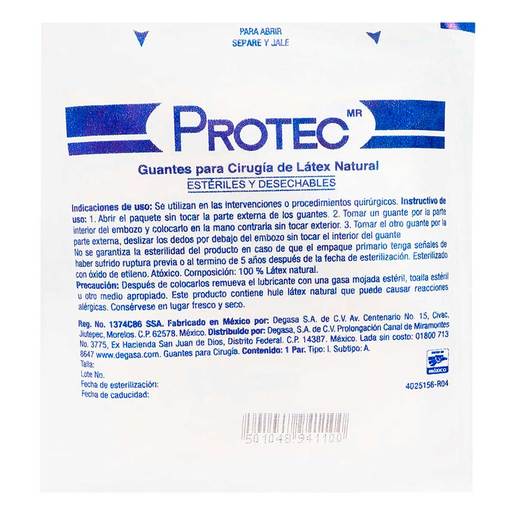 Guantes Cirujano Desechable Número 8 