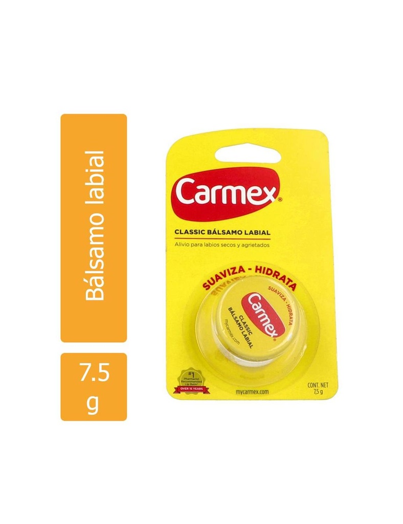 Pomada Labial Carmex Classic Tarro 7.5 G 