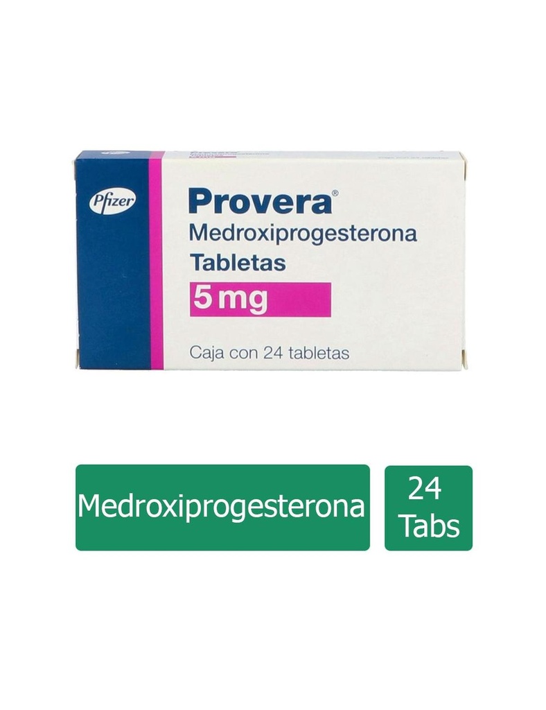 Provera 5 Mg 24 Tabletas 