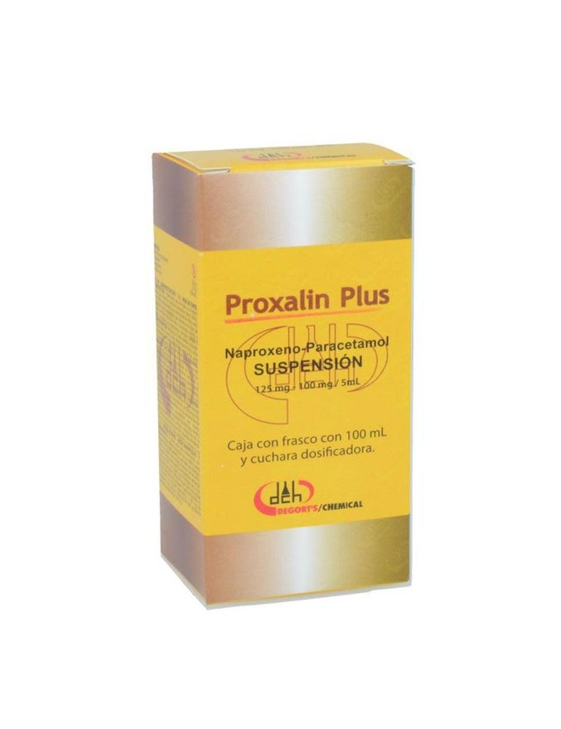 Proxalin Plus Naproxeno/Paracetamol 125/100 Mg Suspensión 100 Ml Genérico Degorts 