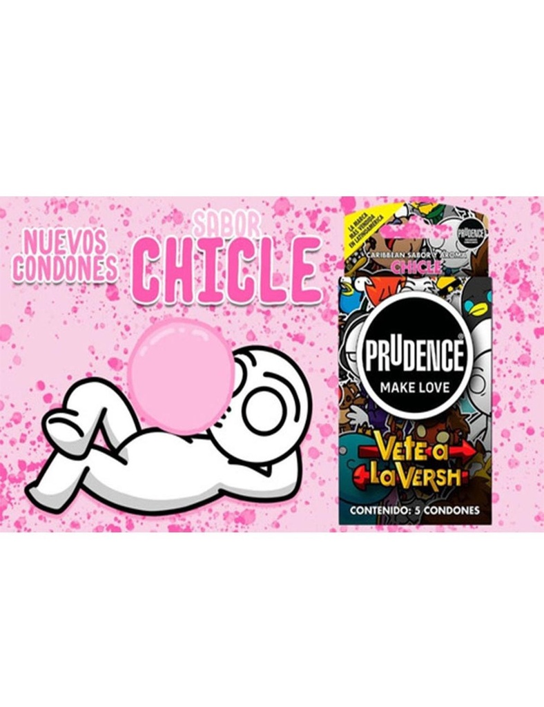 [7502214985805] Preservativo Prudence Aroma Chicle 5 Condones 