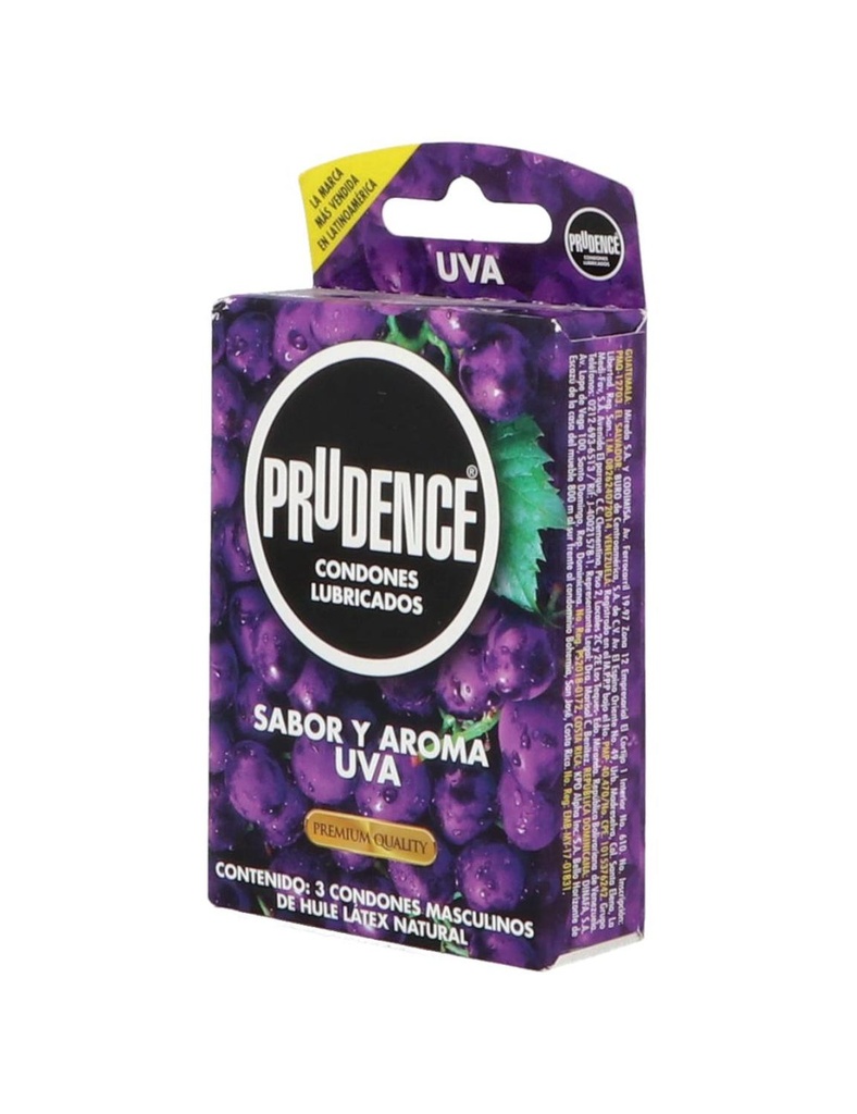 [7502214982491] Preservativo Prudence Aroma Uva 3 Condones 