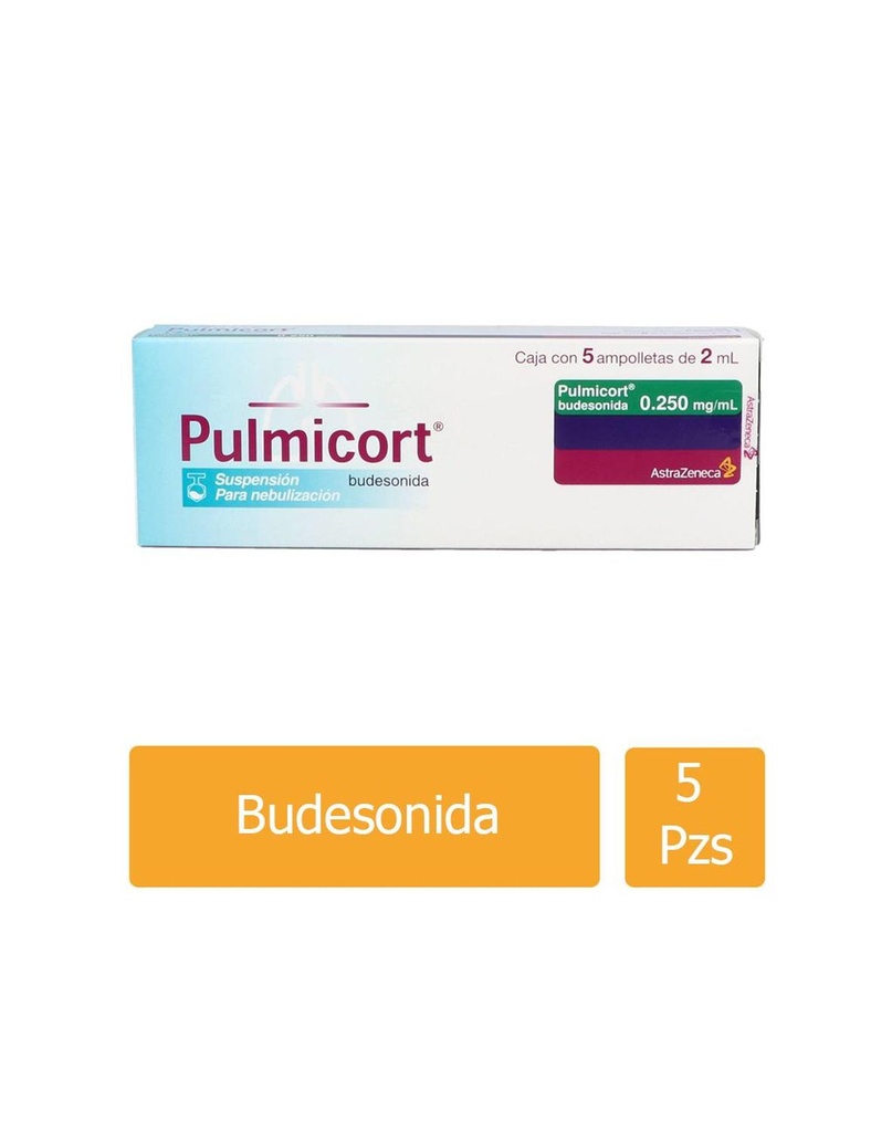 Pulmicort .250 Mg/Ml 5 Ampolletas 2 Ml 