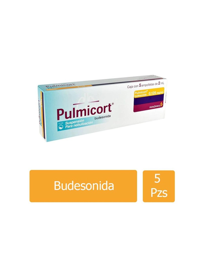 Pulmicort .125 Mg/Ml 5 Ampolletas 2 Ml 