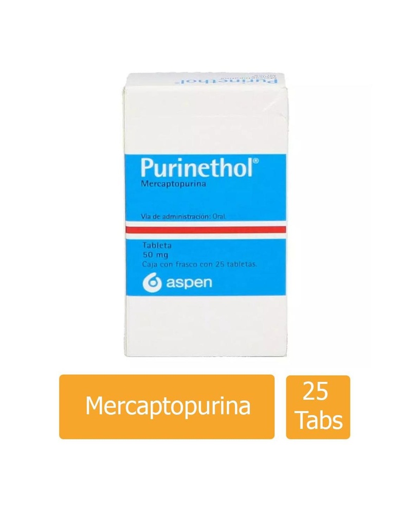 Purinethol 50 Mg 25 Tabletas 