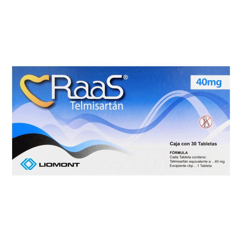 Raas 40 Mg 30 Tabletas 