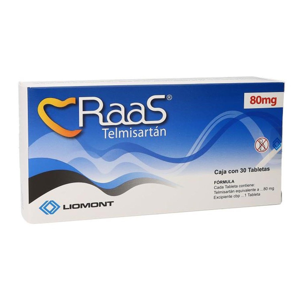 Raas 80 Mg 30 Tabletas 