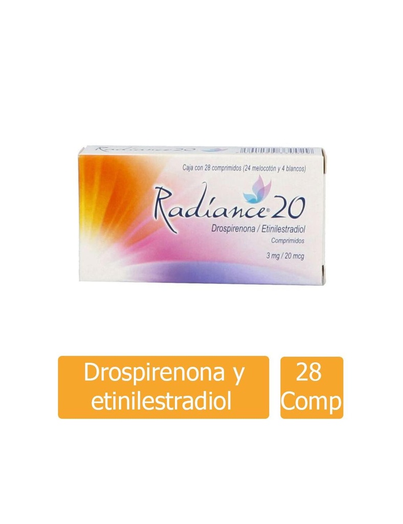 Radiance 3 Mg/20 Mcg 28 Comprimidos 