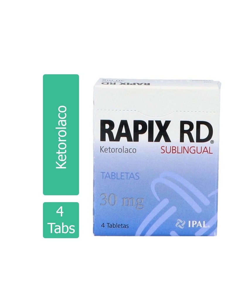 Rapix Rd 30 Mg 4 Tabletas 