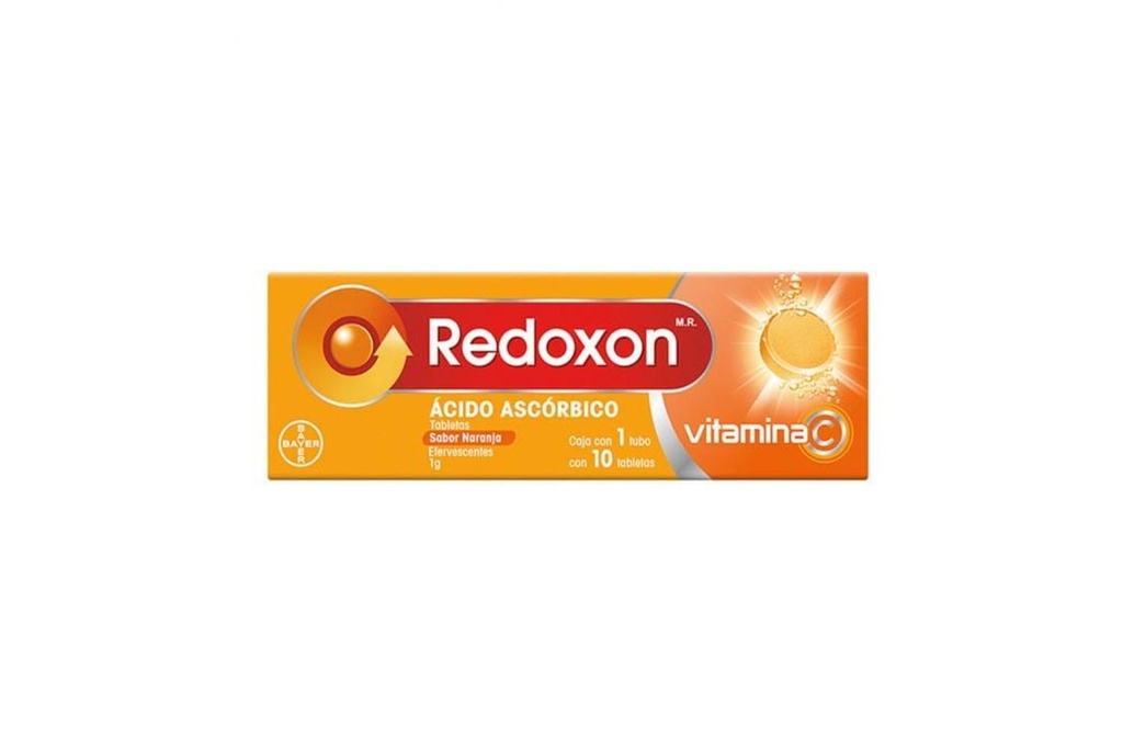 Redoxon 1G Tubo Con 10 Tabletas Efervescentes Sabor Naranja