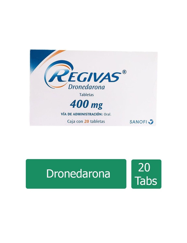 Regivas 400 Mg 20 Tabletas 