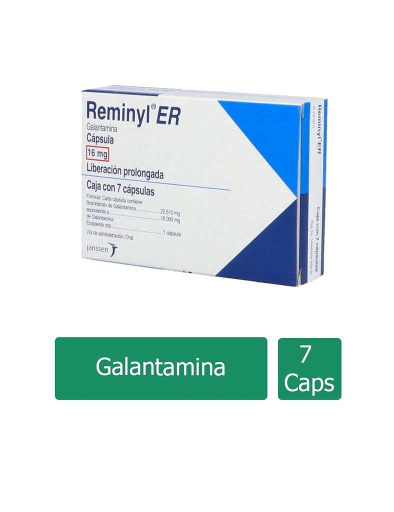 Reminyl ER 16 Mg 7 Cápsulas 