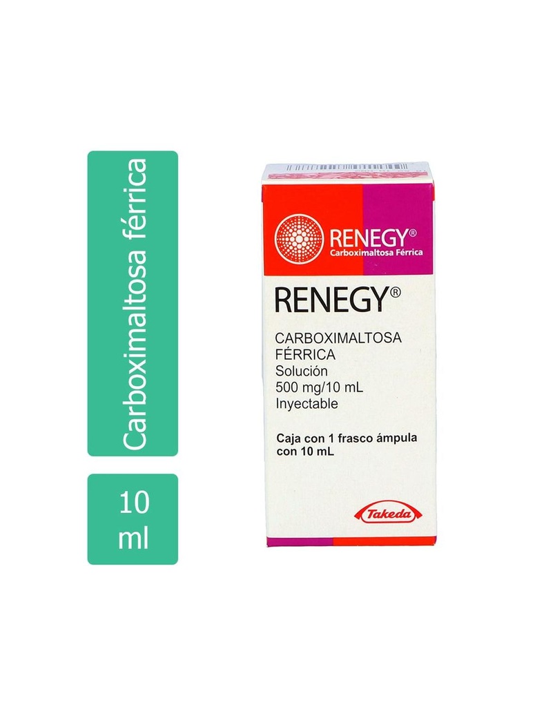 Renegy 500 Mg/10 Ml Solución Inyectable Frasco Ámpula 10 Ml 