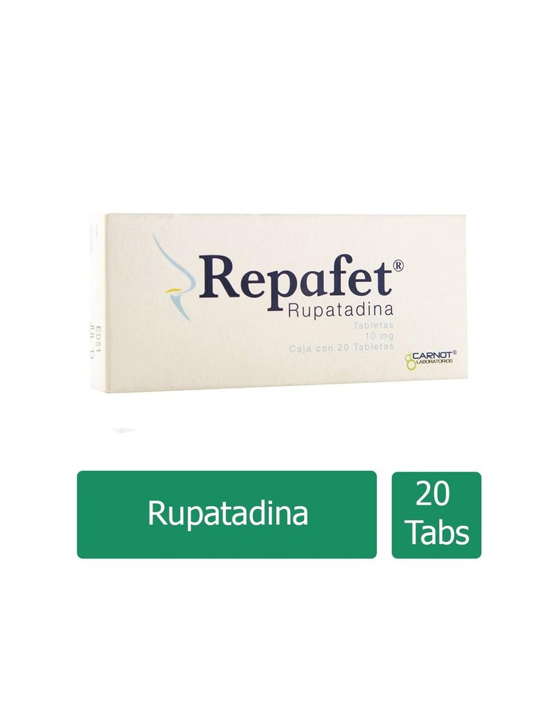 Repafet 10 Mg 20 Tabletas 