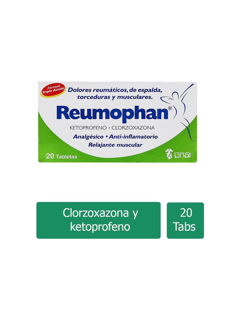 Reumophan 50/250 Mg 20 Tabletas 
