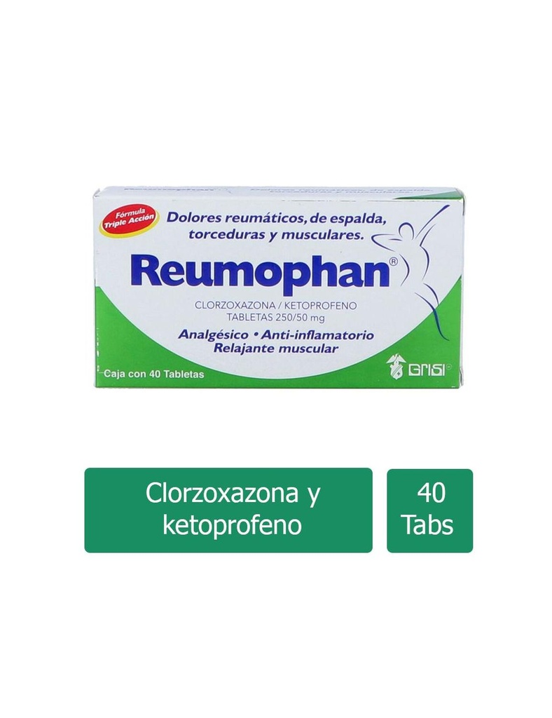 Reumophan 300 Mg 40 Tabletas 
