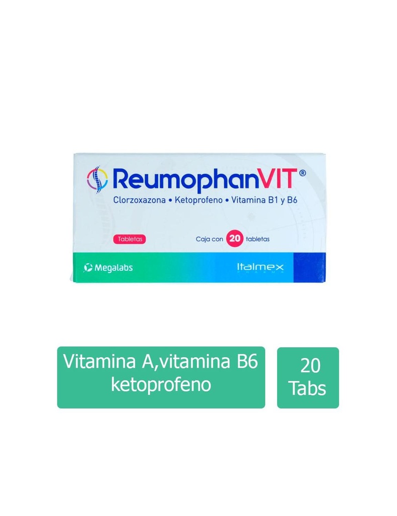 Reumophan Vit 50/250 Mg 20 Tabletas 