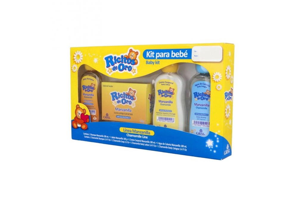 Kit Ricitos De Oro Manzanilla 4 Piezas 