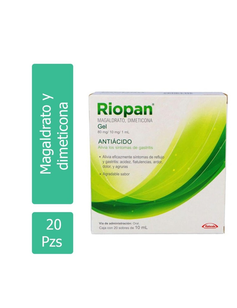 Riopan 20 Sobres Gel 10 Ml 