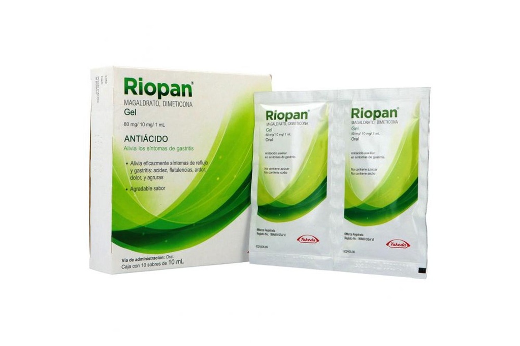 Riopan 10 Sobres Gel 10 Ml 