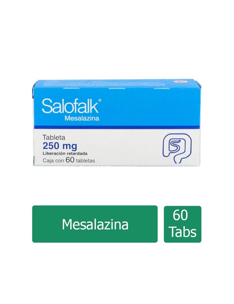 Salofalk 250 Mg 60 Tabletas 