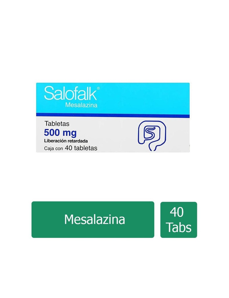 Salofalk 500 Mg 40 Tabletas 