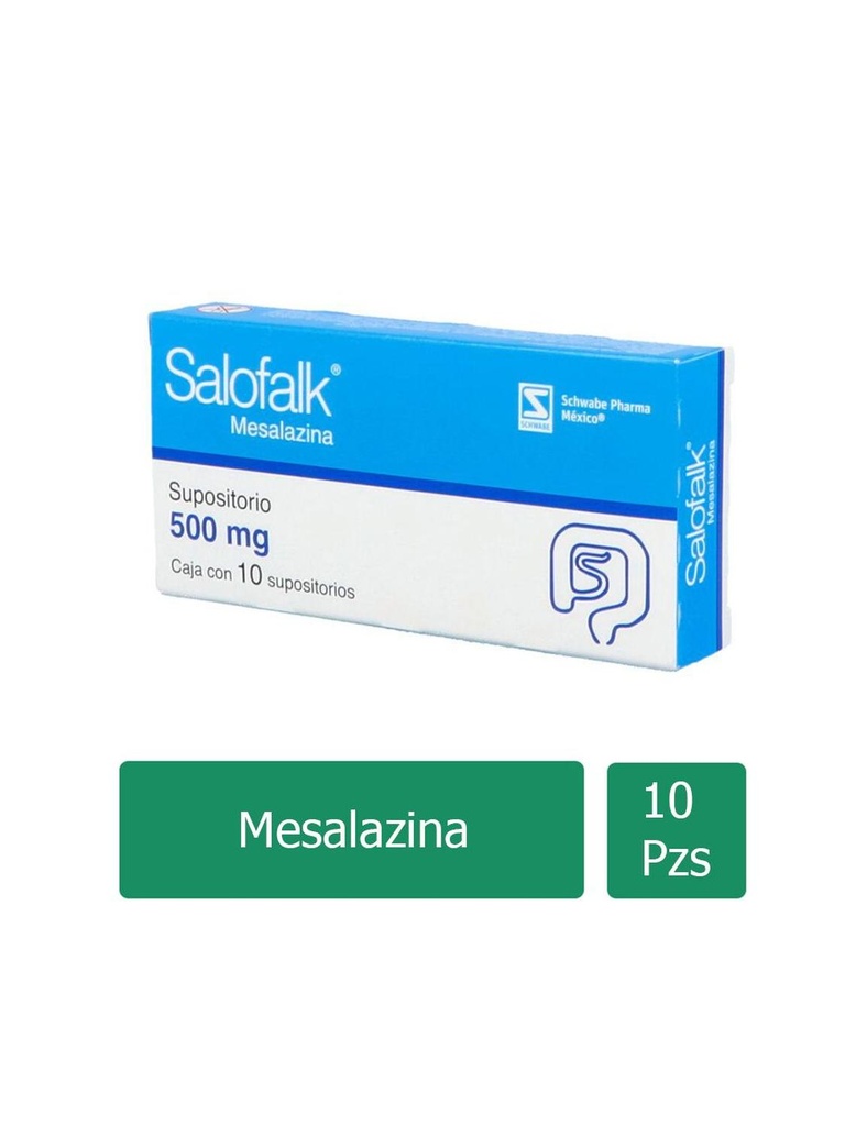 Salofalk 500 Mg 10 Supositorios 