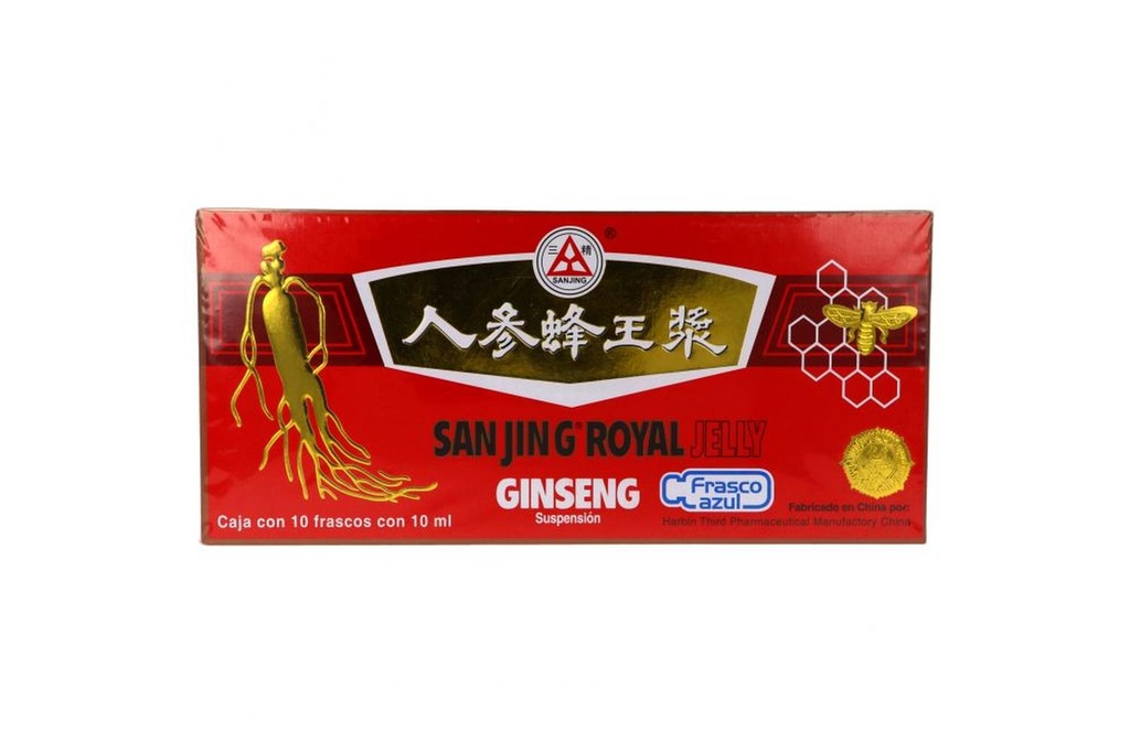 Ginseng Royal Jelly Rensh 10 Frasco Ámpula 10 Ml 