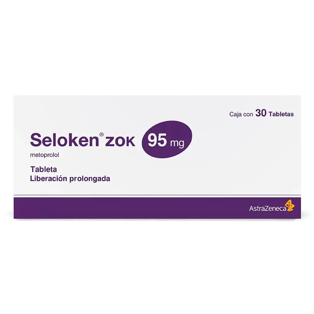 Seloken Zok 95 Mg Liberación Prolongada 30 Tabletas