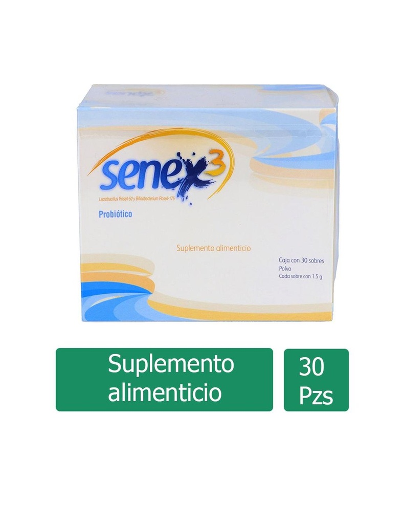 Senex3 Caja Con 30 Sobres Con 1.5 G Cada Uno