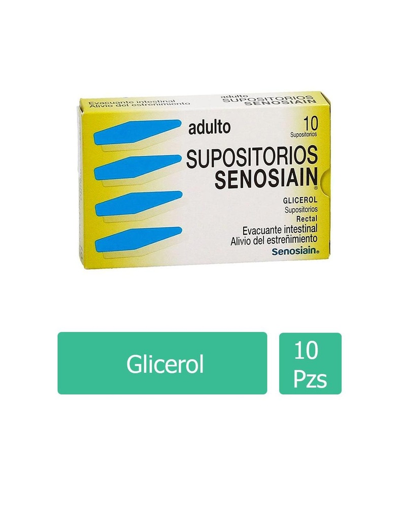 Supositorios Senosiain Adulto 2.632 G 10 Piezas 
