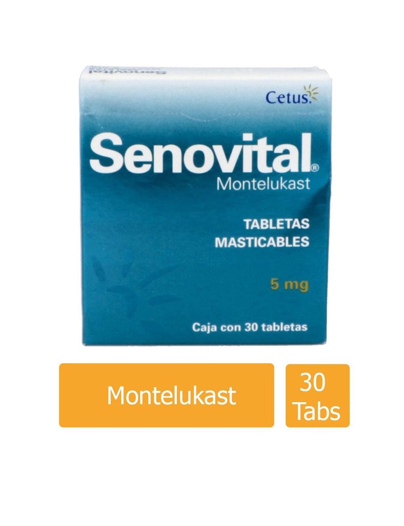 Senovital 5 Mg 30 Tabletas Masticables 