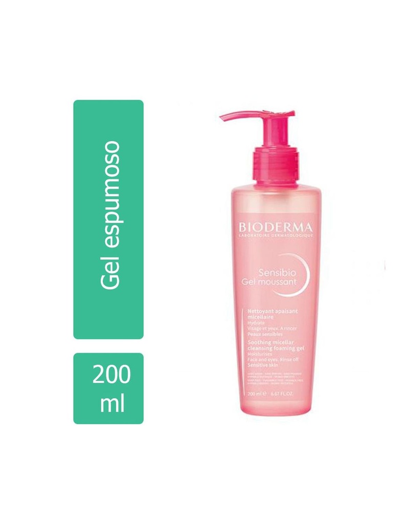 Gel Limpiador Espumoso Bioderma Sensibio 200 Ml 