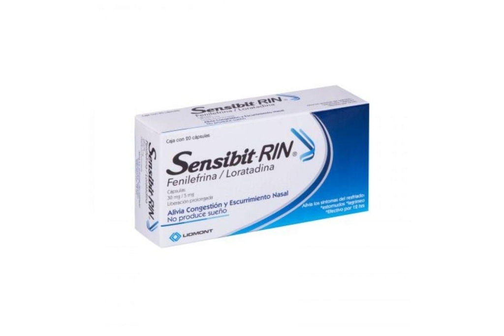 Sensibit Rin 30 Mg / 5 Mg 20 Cápsulas 