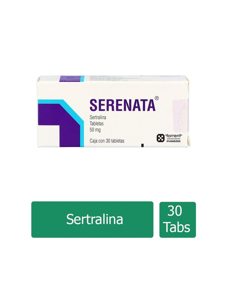 Serenata 50 Mg 30 Tabletas 