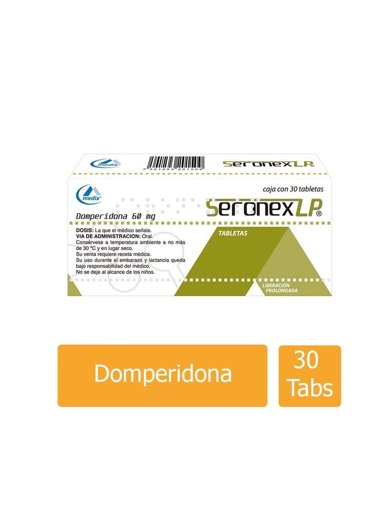 Seronex Liberación Prolongada 60 Mg 30 Tabletas 
