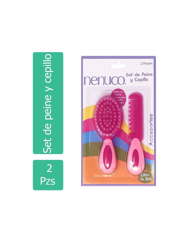 Set Peine Y Cepillo Nenuco 2 Piezas 