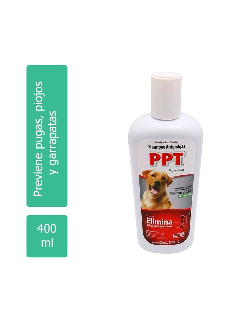 Shampoo Antipulgas Ppt Frasco Con 400 Ml