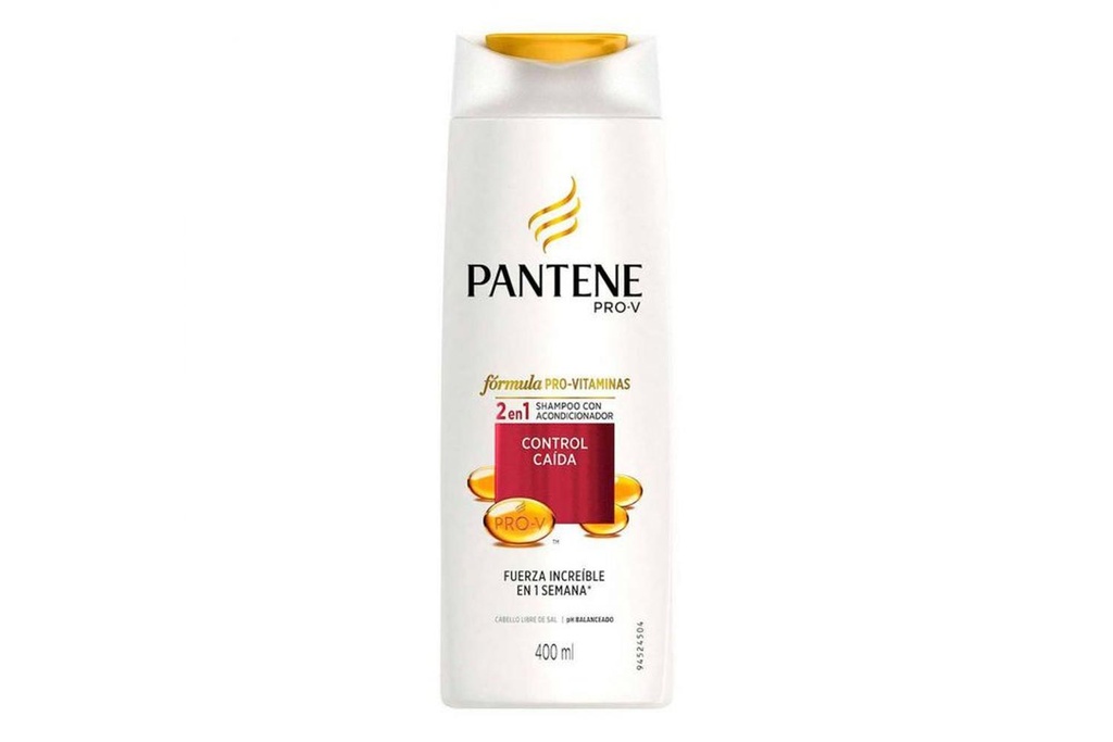 Shampoo Pantene 2 En 1 Control Caída 400 Ml 