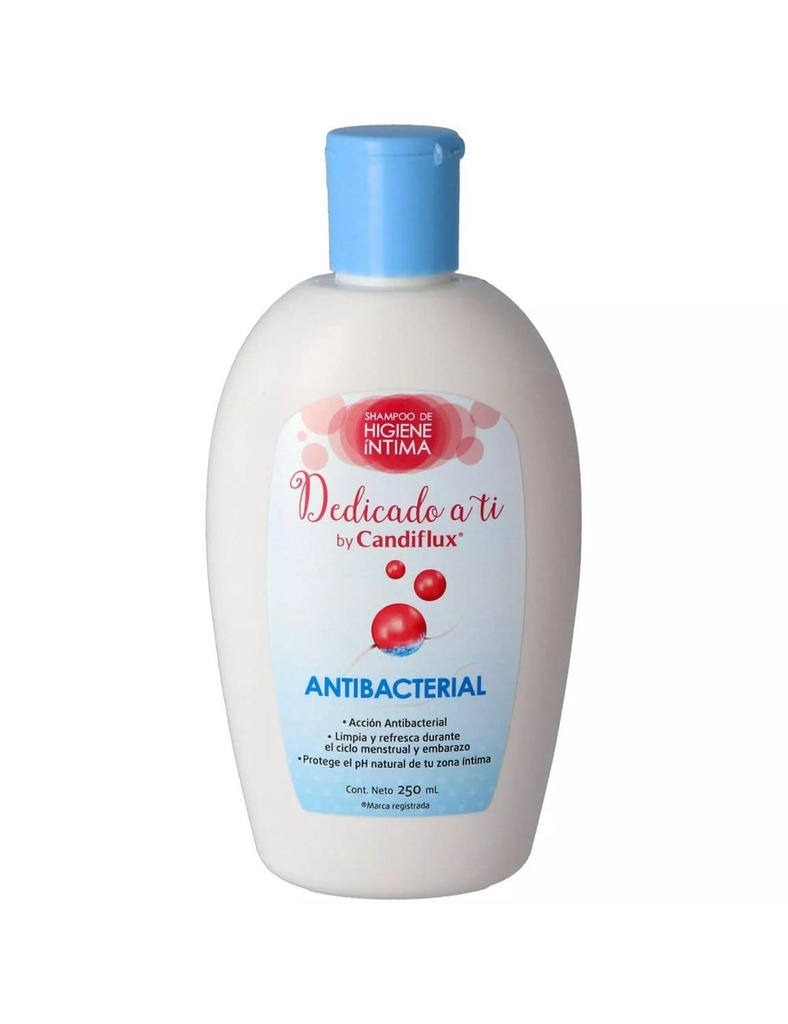 Candiflux Shampoo Íntimo Antibacterial Tapa 250 Ml 