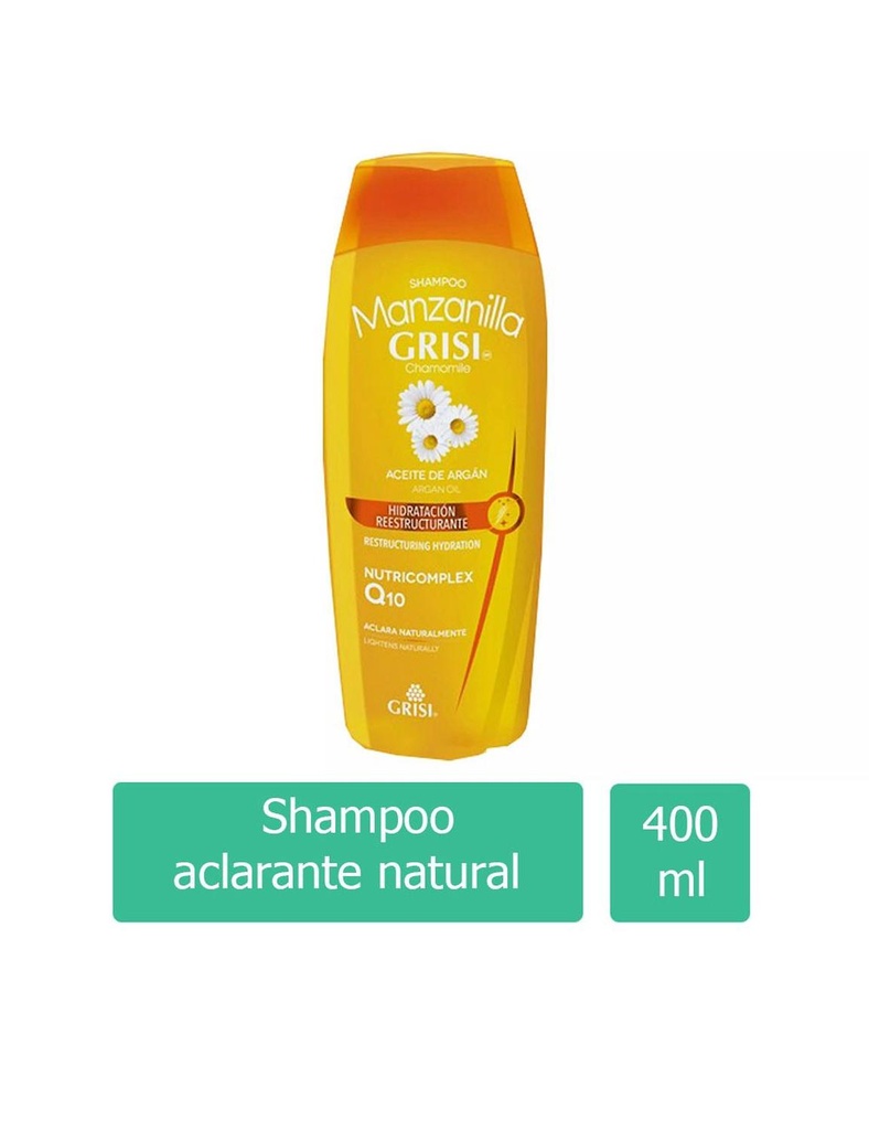 Shampoo Grisi Manzanilla Aceite Argán 400 Ml 