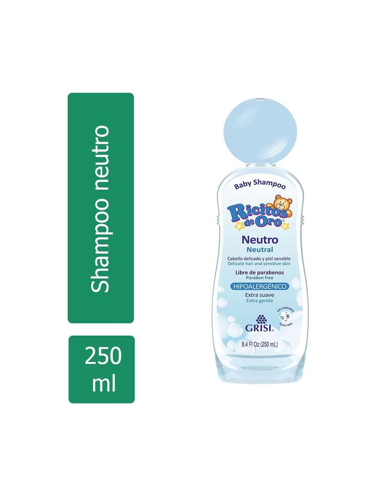 Shampoo Grisi Ricitos Oro Neutro 250 Ml 