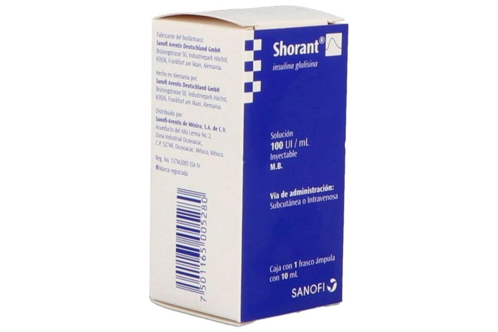 Shorant 100 UI Solución Inyectable Frasco Ámpula 10 Ml 