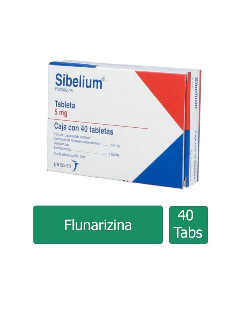 Sibelium 5 Mg 40 Tabletas 