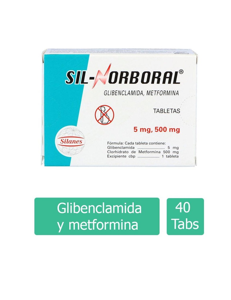 Sil Norboral 5/500 Mg 40 Tabletas 
