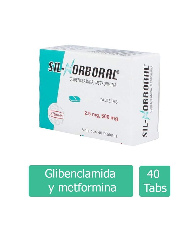 Sil Norboral 2.5/500 Mg 40 Tabletas 