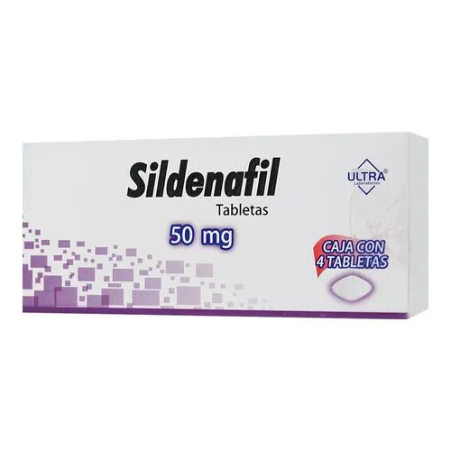 Sildenafil 50 Mg Caja Con 4 Tabletas.